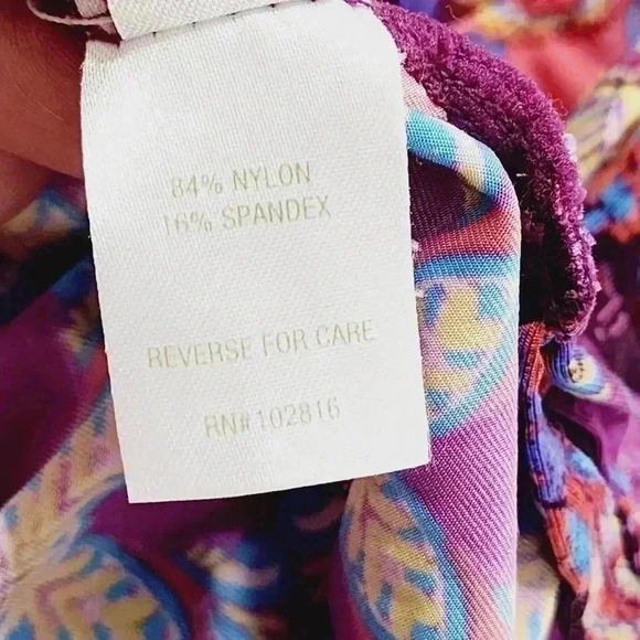 Garnet Hill Paisley Printed Crewneck Long sleeve T Shirt Stretched S Women's - Picture 6 of 7